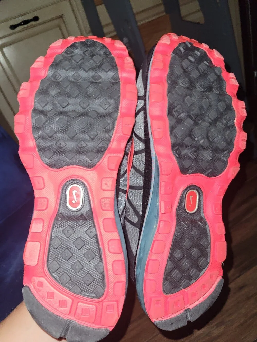 Nike Women's AirMax FitSole Pink Grey Blue Tennis Shoes